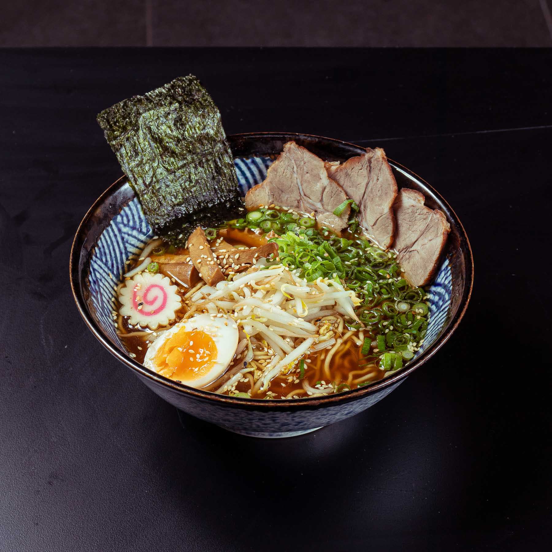 Ramen mit Kansui-Nudeln